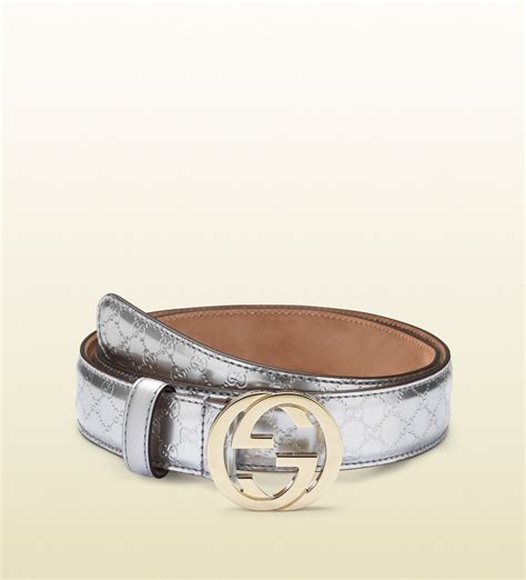 shiny silver gucci belt|genuine leather Gucci belt women.